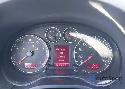 2007 Audi A3 2.0T из США, поврежденный, VIN WAUNF78P27A061334